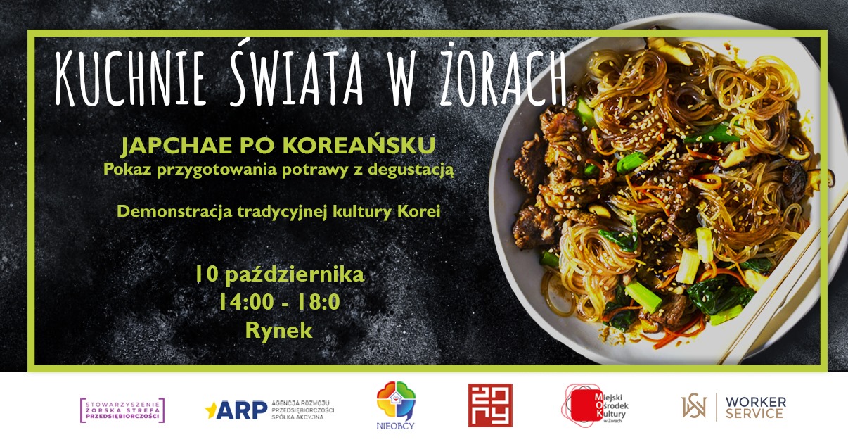 Kuchnie Świata w Żorach - japchae po koreańsku