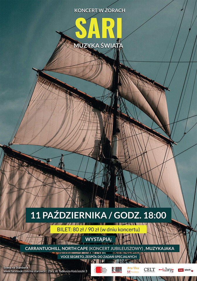 Już w najbliższy weekend koncert Sari - Muzyka Świata