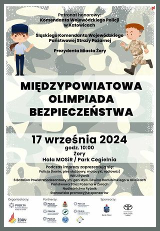 1. Międzypowiatowa Olimpiada Bezpieczeństwa w Żorach już w przyszłym tygodniu