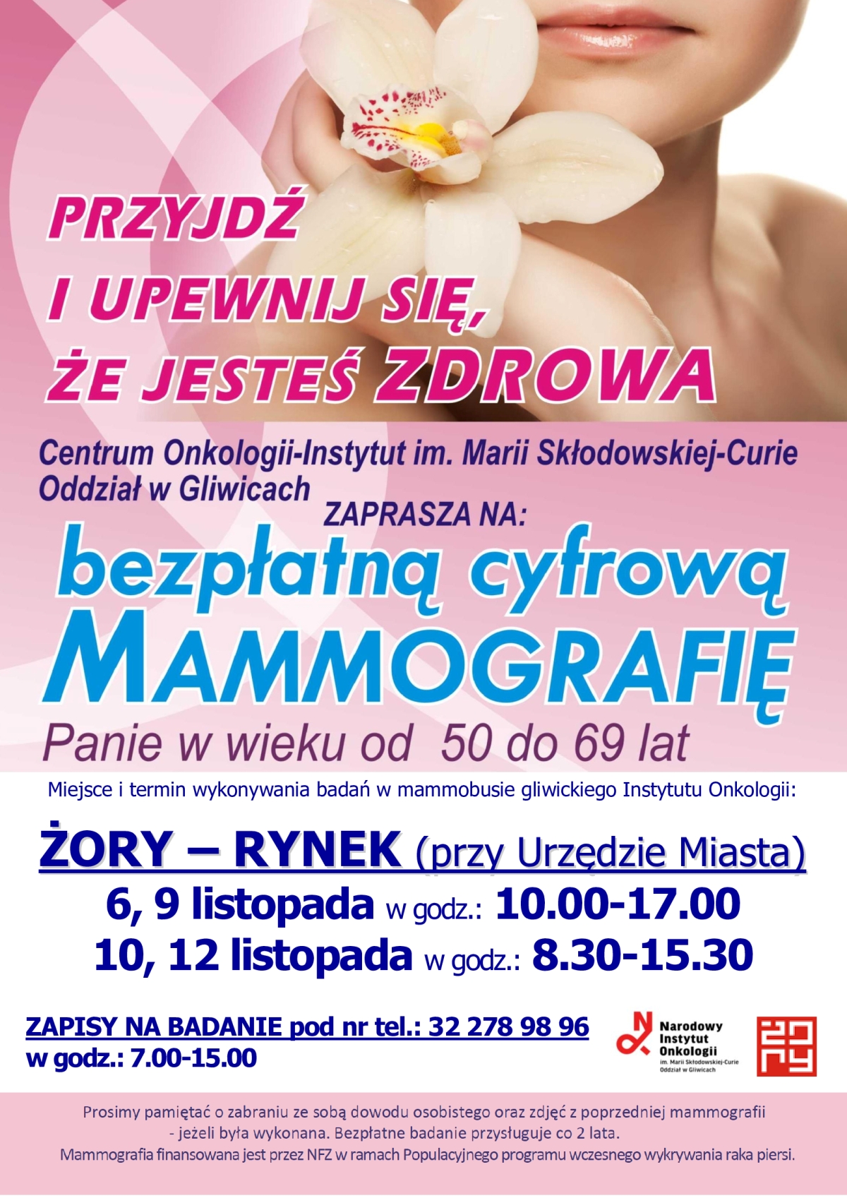 Zrób bezpłatną mammografię i zadbaj o zdrowie