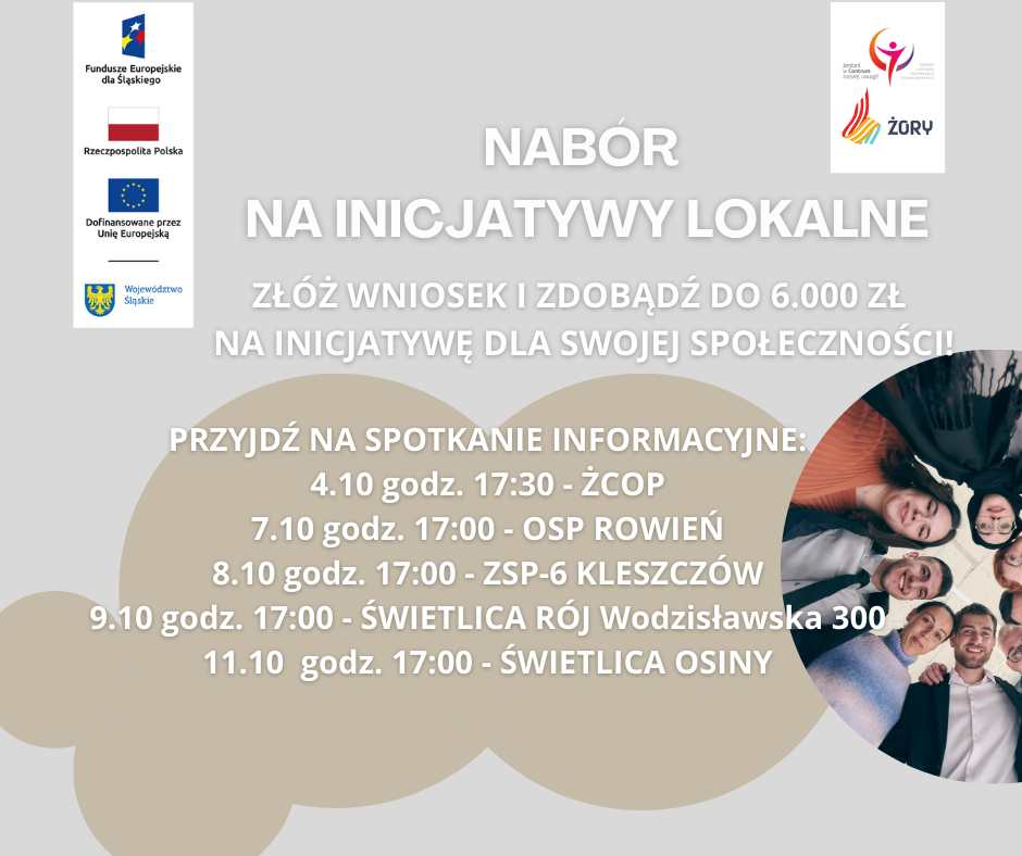 Wkrótce rusza nabór na Inicjatywy Lokalne w Żorskim Centrum Organizacji Pozarządowych