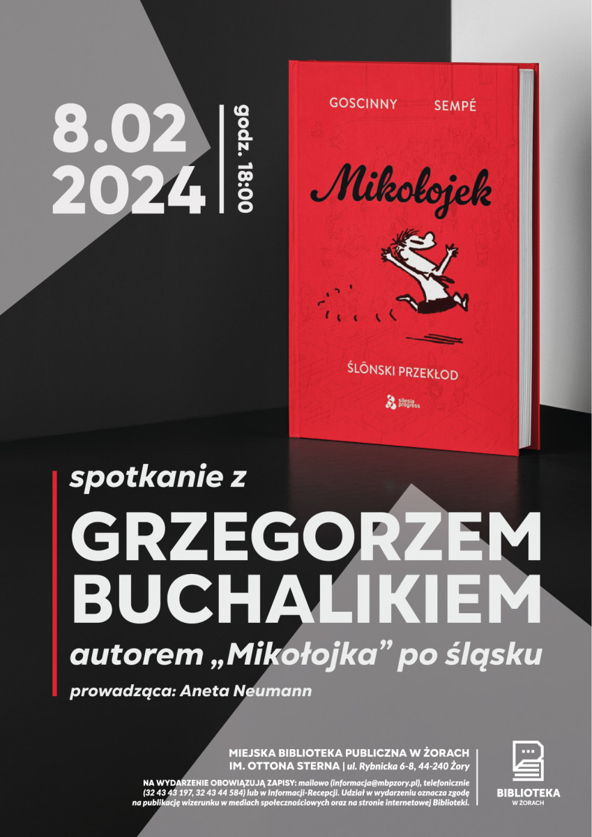 Spotkanie z Grzegorzem Buchalikiem - autorem śląskiego przekładu "Le Petit Nicolas"