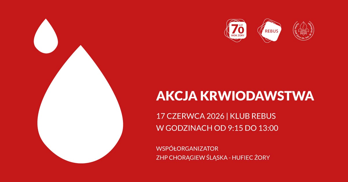Akcja krwiodawstwa w Klubie Rebus już w najbliższą środę
