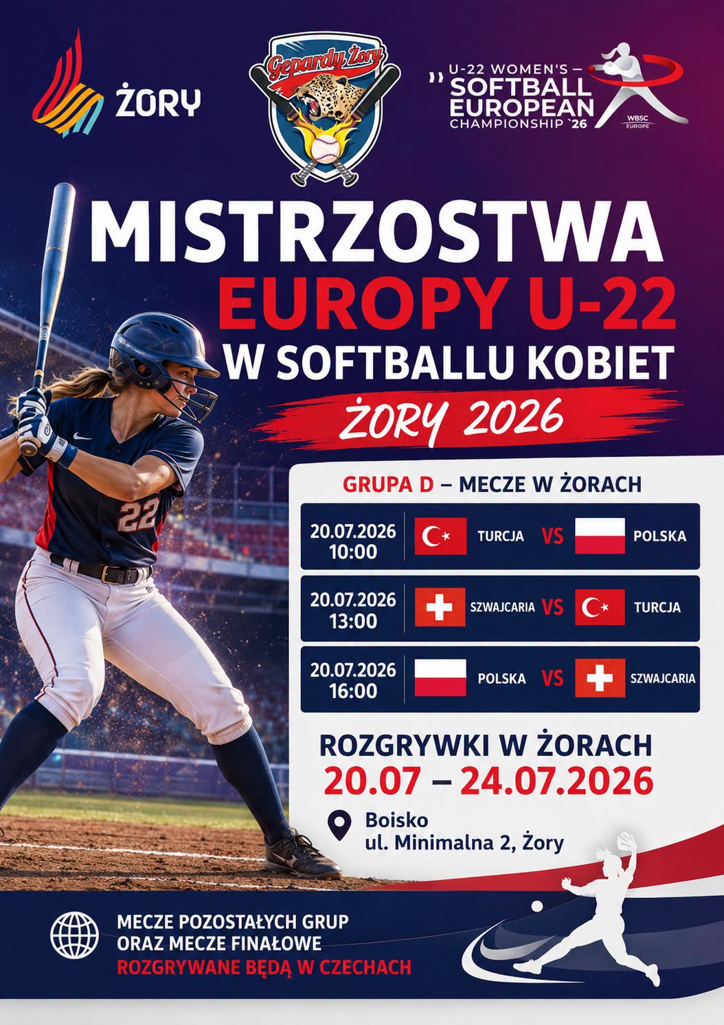 Żory na sportowej mapie Europy! Mistrzostwa Europy u-22 w softballu kobiet już w poniedziałek