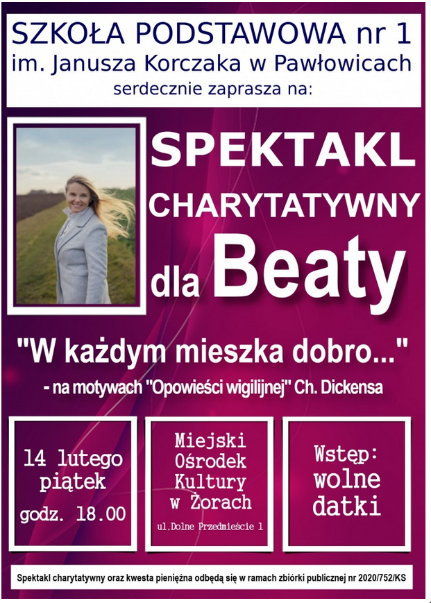 "W każdym mieszka dobro..." - spektakl charytatywny 