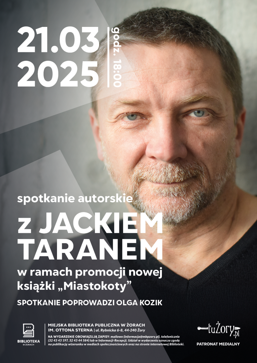 Spotkanie z Jackiem Taranem w żorskiej bibliotece