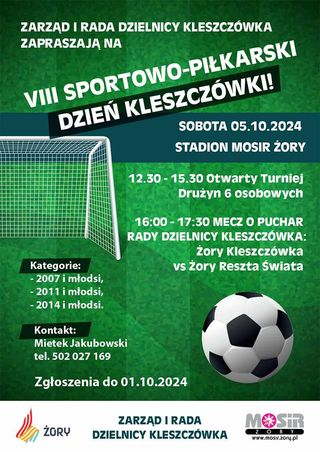 8. Sportowo-Piłkarski Dzień Kleszczówki 5 października