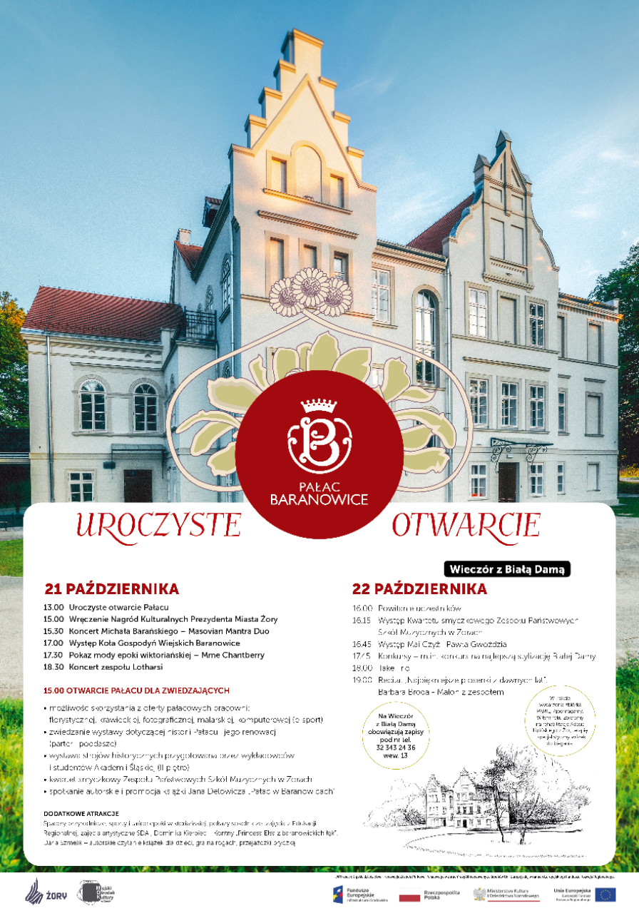 Pałac Baranowice - uroczyste otwarcie już w najbliższą sobotę!