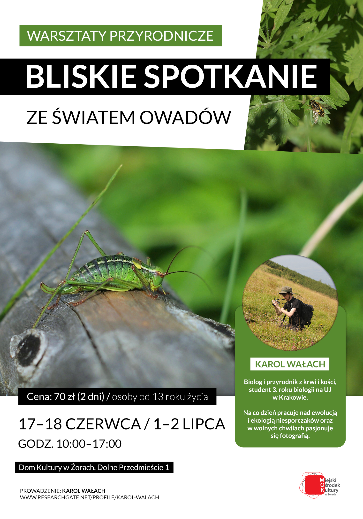 Bliskie spotkanie z naturą - warsztaty przyrodnicze w MOK w Żorach