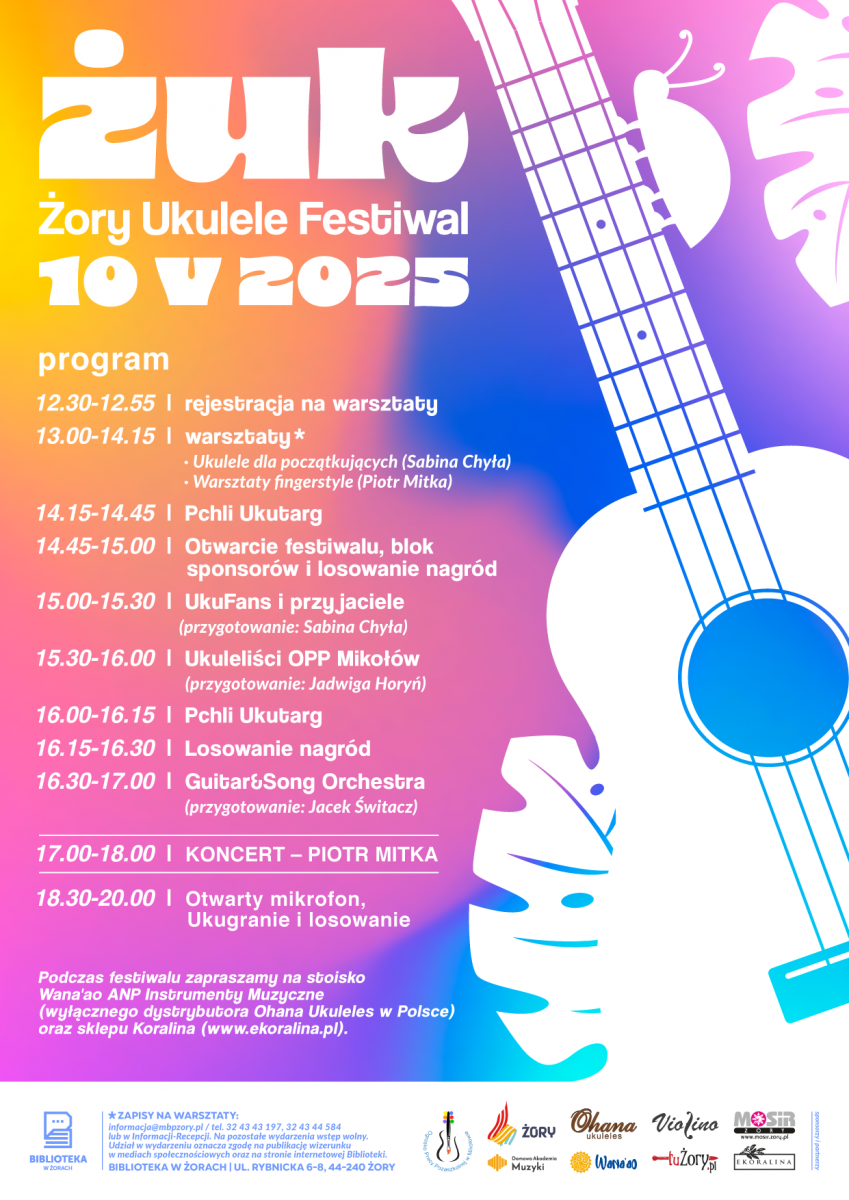III Żory Ukulele Festiwal w Bibliotece w Żorach