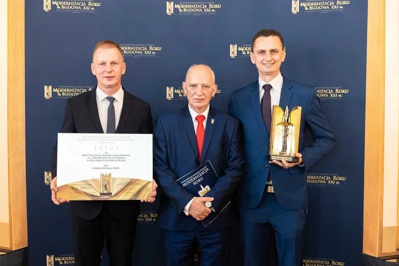 Żorski dworzec kolejowy z tytułem "Modernizacja Roku 2021"