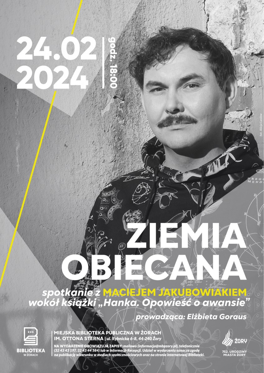 Spotkanie z Maciejem Jakubowiakiem w żorskiej bibliotece