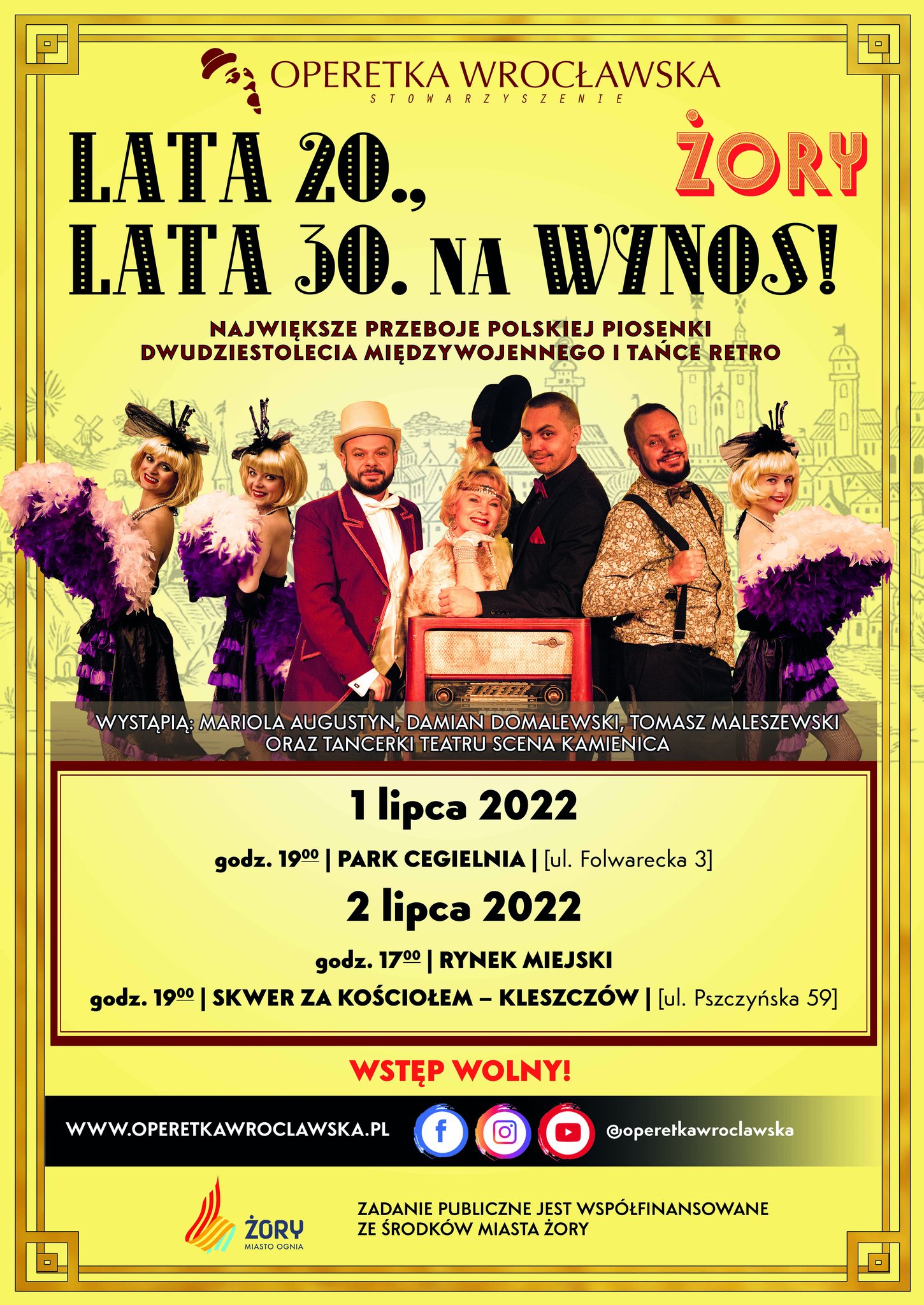 Operetka w plenerach Żor! Poznaj świat kabaretu podczas wyjątkowych koncertów