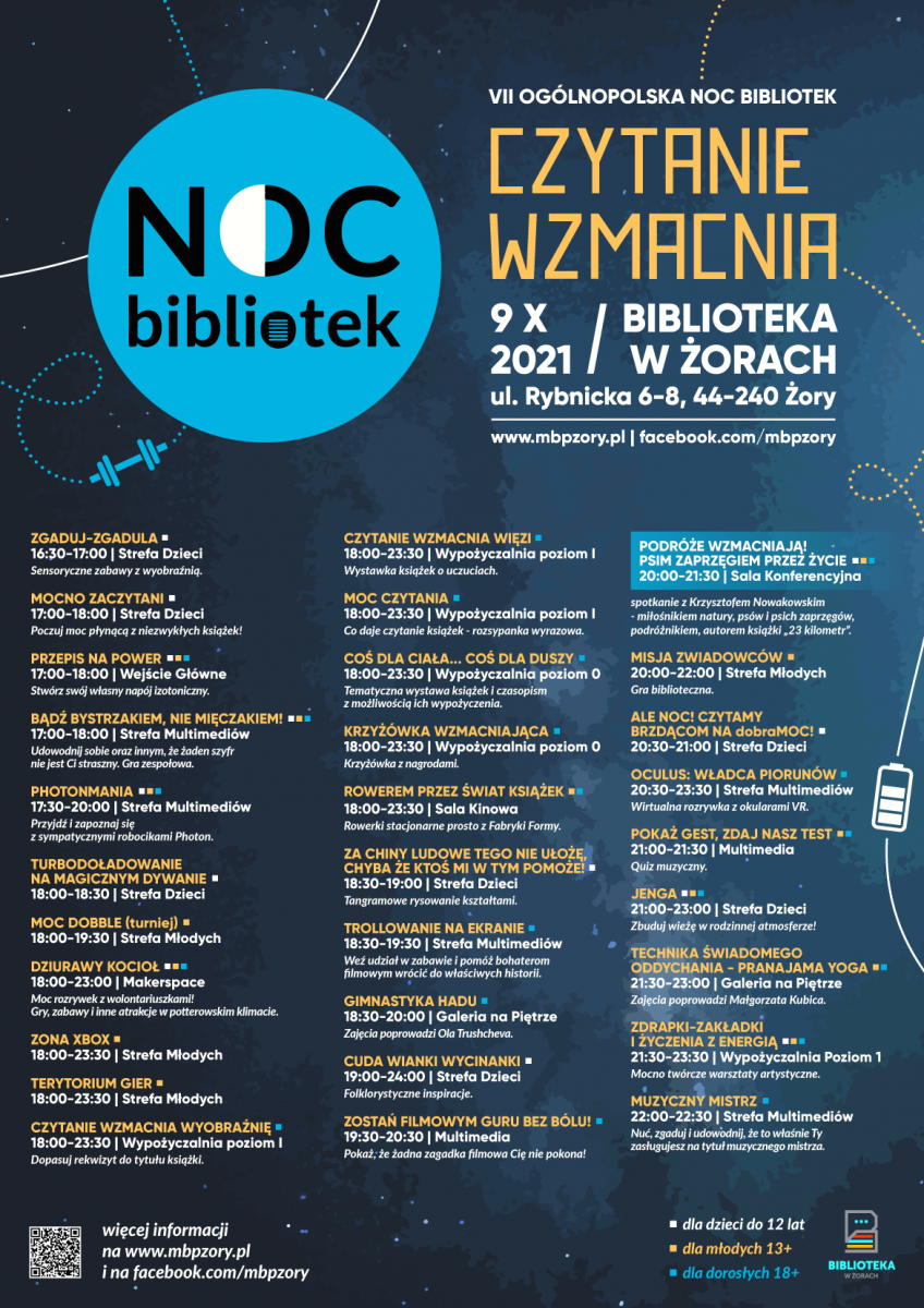 VII Noc Bibliotek już w najbliższą sobotę!