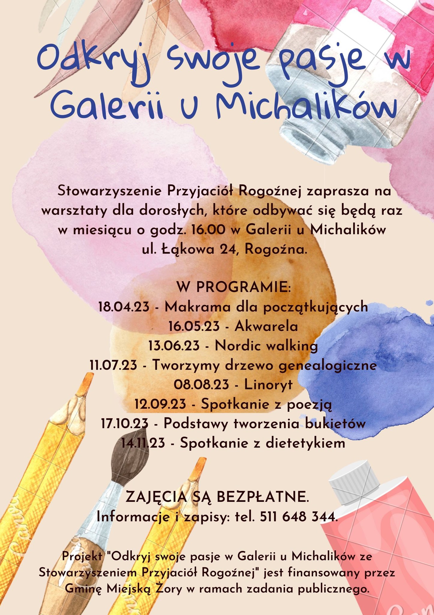 Odkryj swoje pasje! Zajęcia artystyczne dla dorosłych