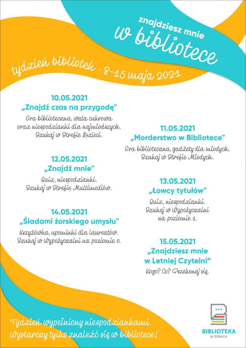 18. Tydzień Bibliotek  - wiele atrakcji czeka w żorskiej bibliotece