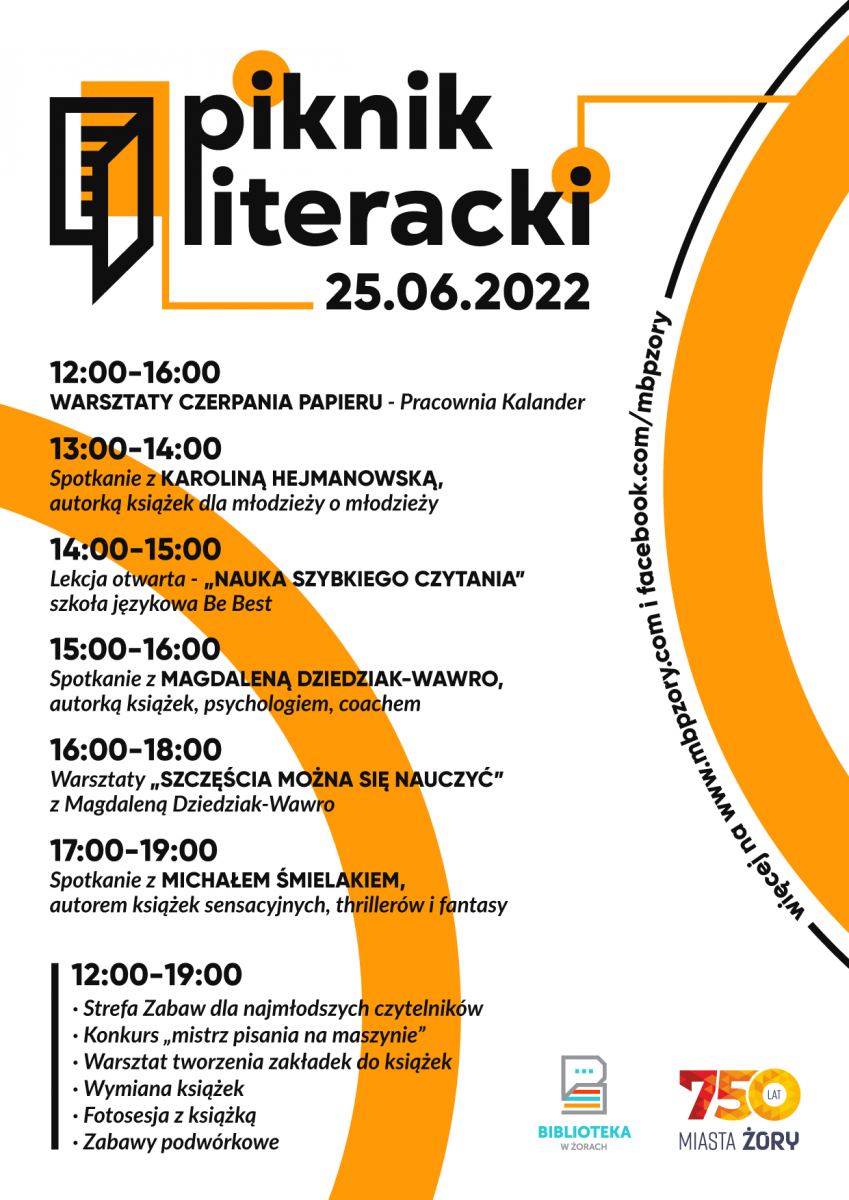 Piknik Literacki na 750. urodziny Miasta Żory