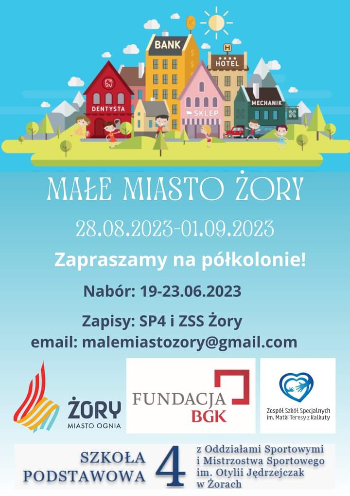 Małe Miasto Żory - niezwykłe półkolonie dla dzieci w wieku 8-12 lat