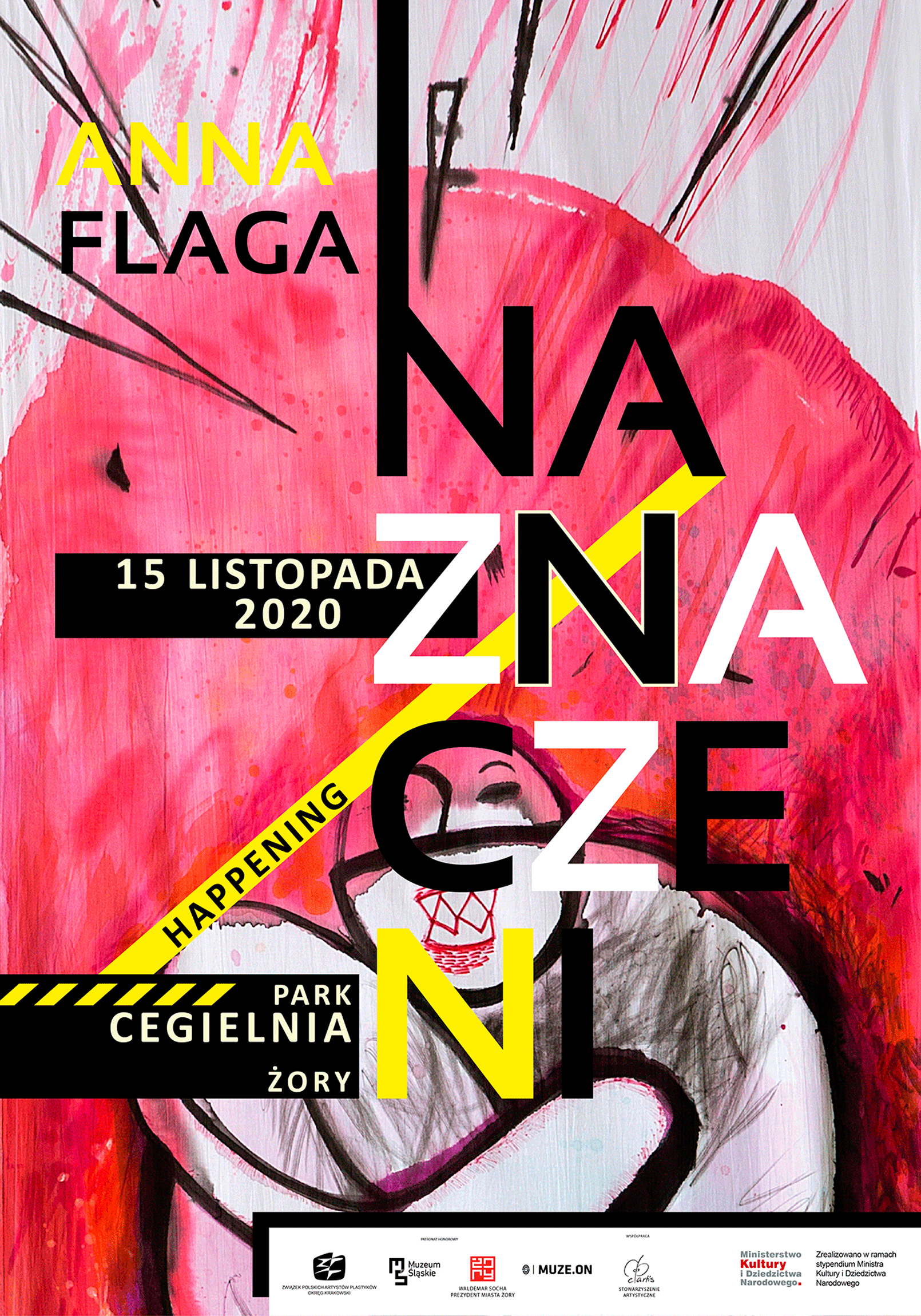 Happening "Naznaczeni". Wystawa malarstwa Anny Flagi