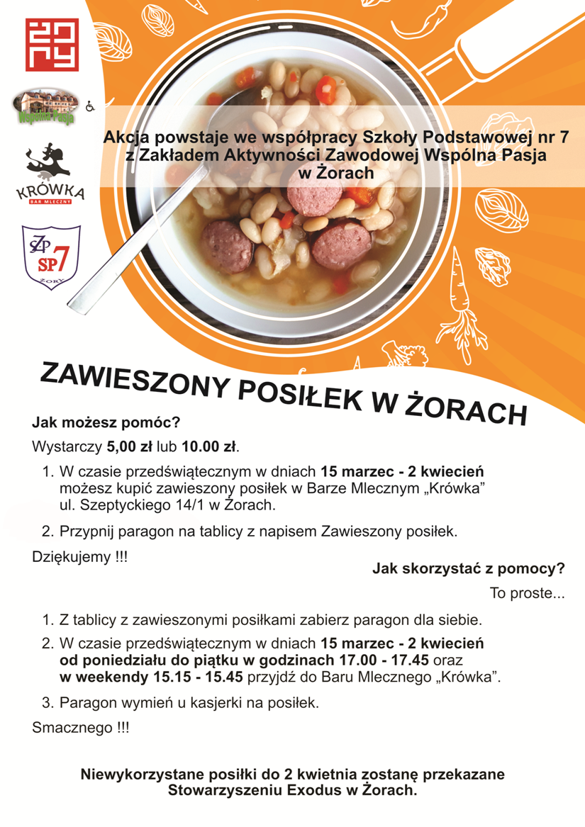 Kup "posiłek zawieszony" w Barze Mlecznym "Krówka" i wspomóż potrzebujących 