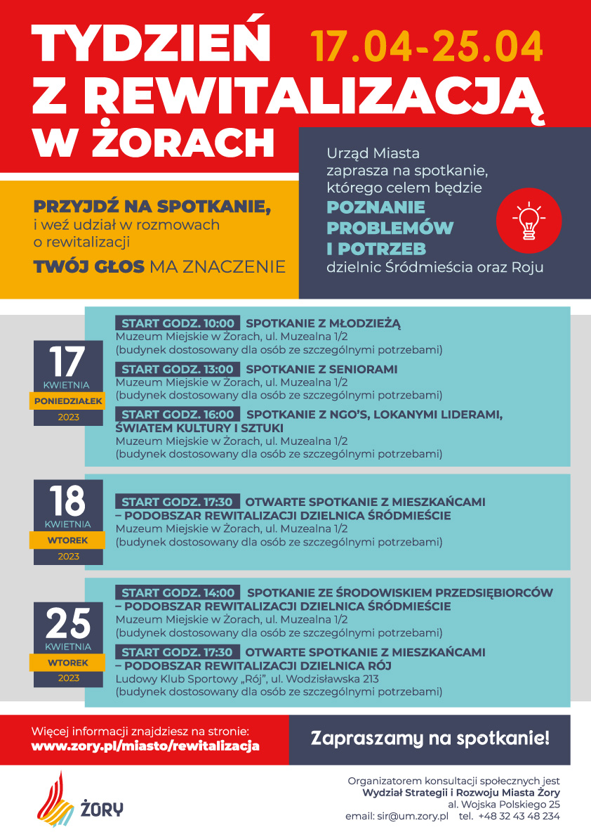 Tydzień z rewitalizacją w Żorach. Urząd Miasta zaprasza na spotkania