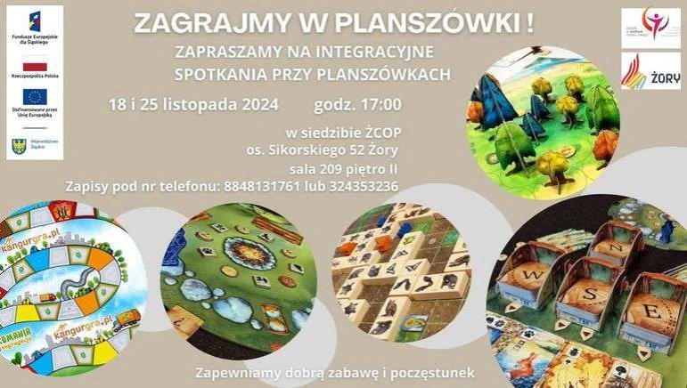 Ruszają poniedziałkowe wieczory z grami planszowymi w Żorskim Centrum Organizacji Pozarządowych