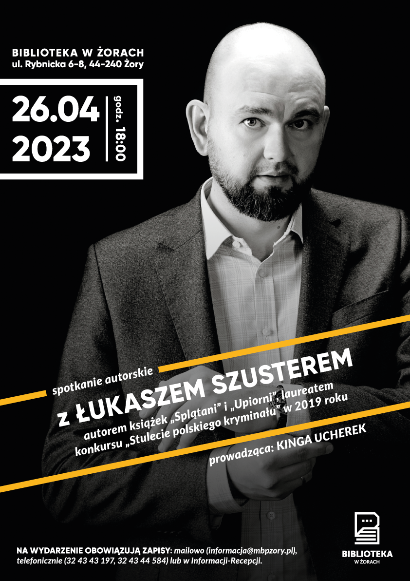 Spotkanie z Łukaszem Szusterem w żorskiej bibliotece