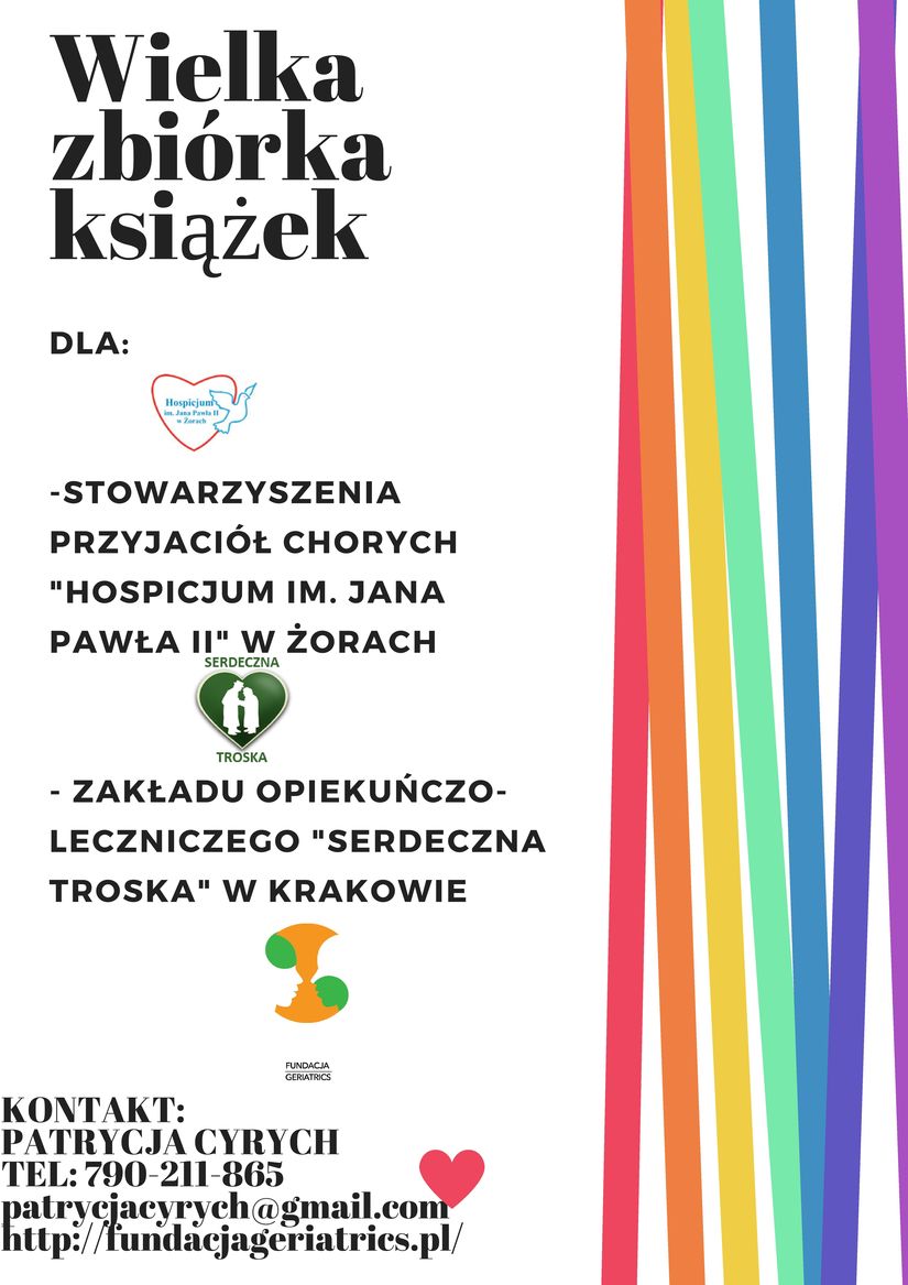 "Wielka Zbiórka Książek" dla pacjentów hospicjum w Żorach
