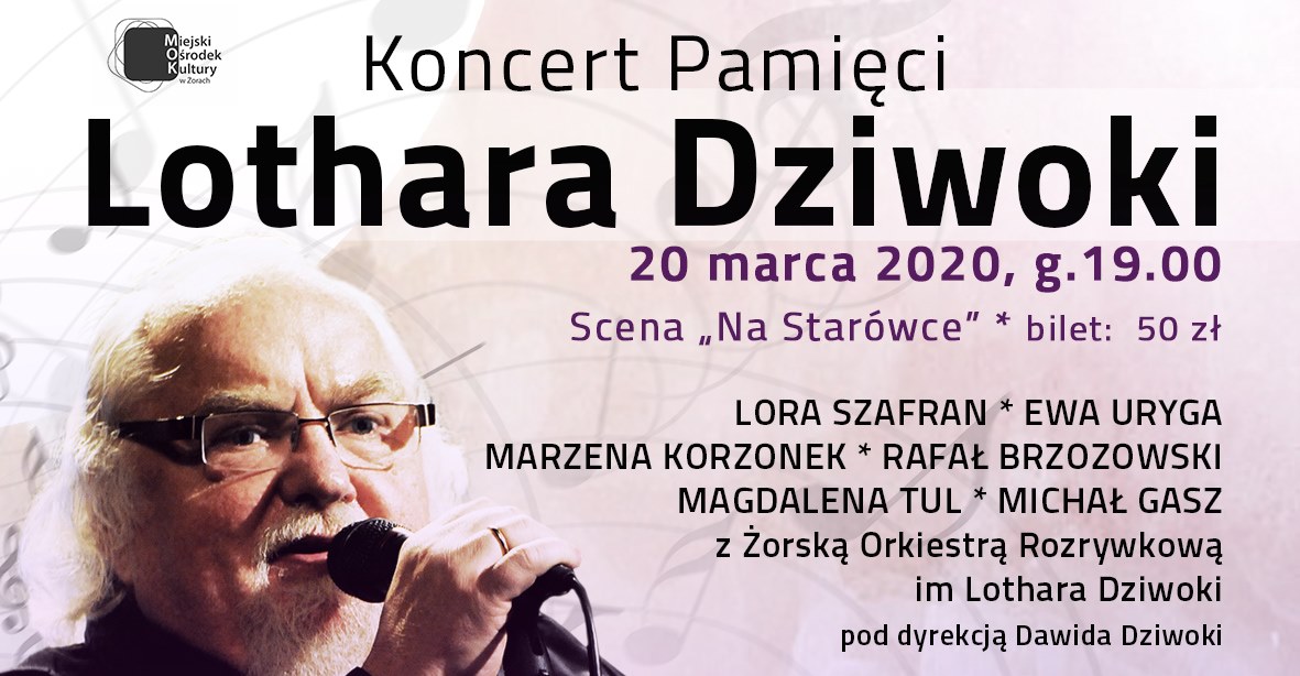 Koncert Żorskiej Orkiestry Rozrywkowej ku pamięci zmarłego Lothara Dziwokiego