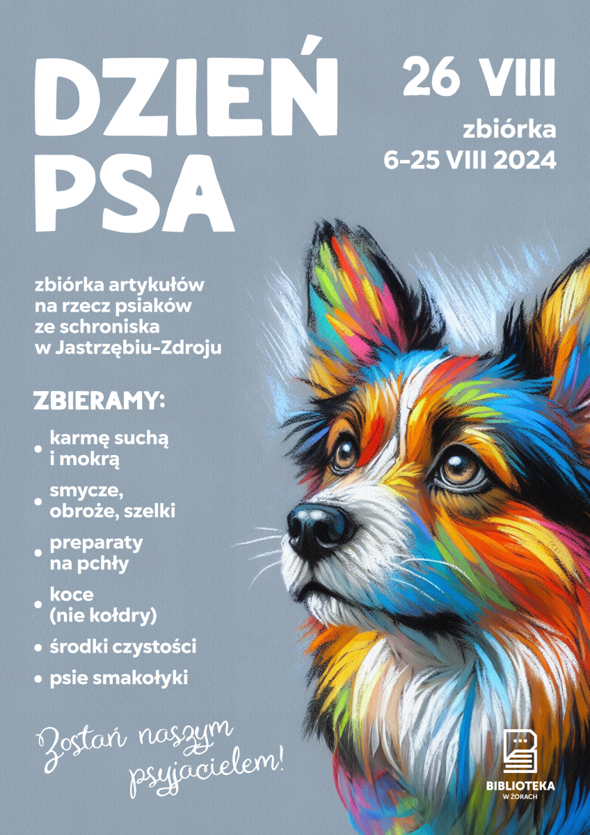 Przyjdź do żorskiej biblioteki i zostań psyjacielem! Trwa zbiórka na rzecz schroniska dla zwierząt w Jastrzębiu-Zdroju