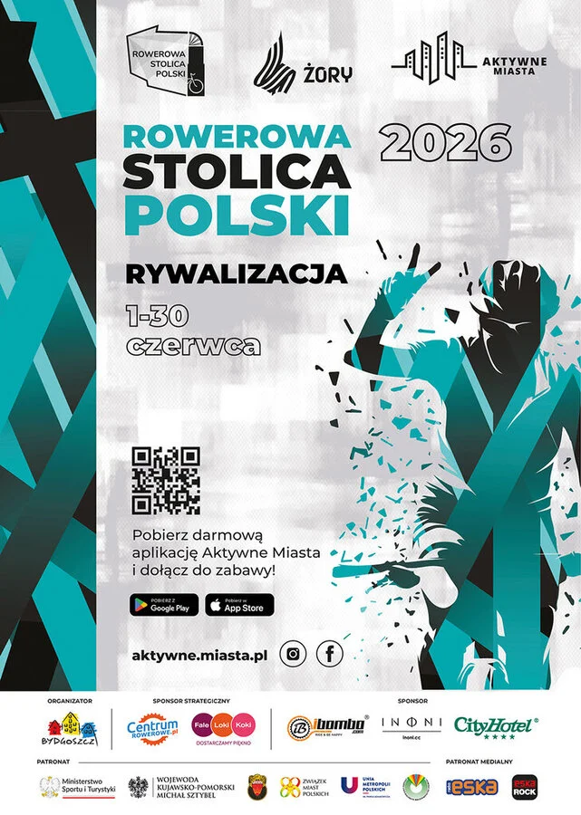 Rywalizacja o Puchar Rowerowej Stolicy Polski 2026 ruszyła. Pobierz aplikację i dołącz do rywalizacji