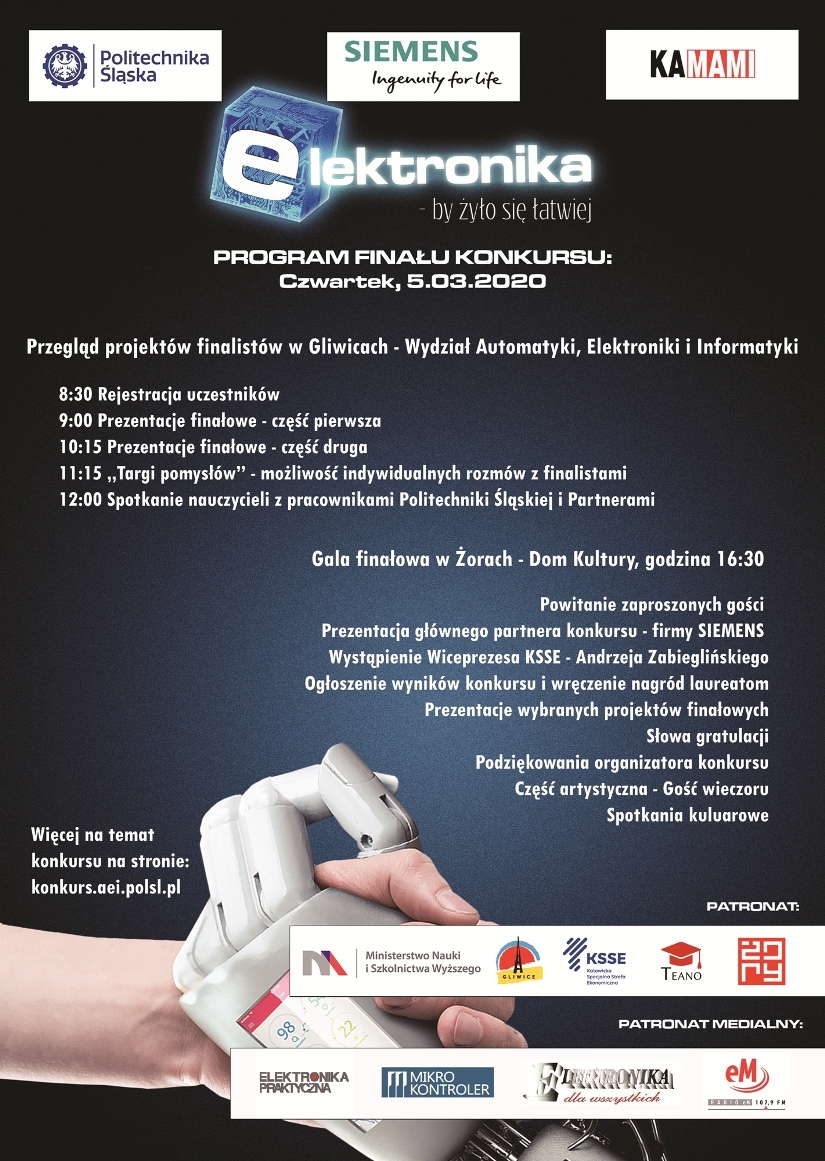 Elektronika - by żyło się łatwiej. Gala finałowa konkursu odbędzie się w Żorach