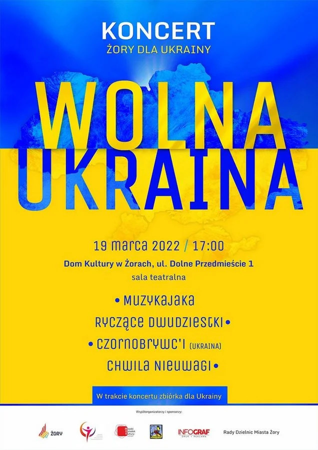 Koncerty, wystawa i aukcje - charytatywna impreza na rzecz pomocy Ukrainie!
