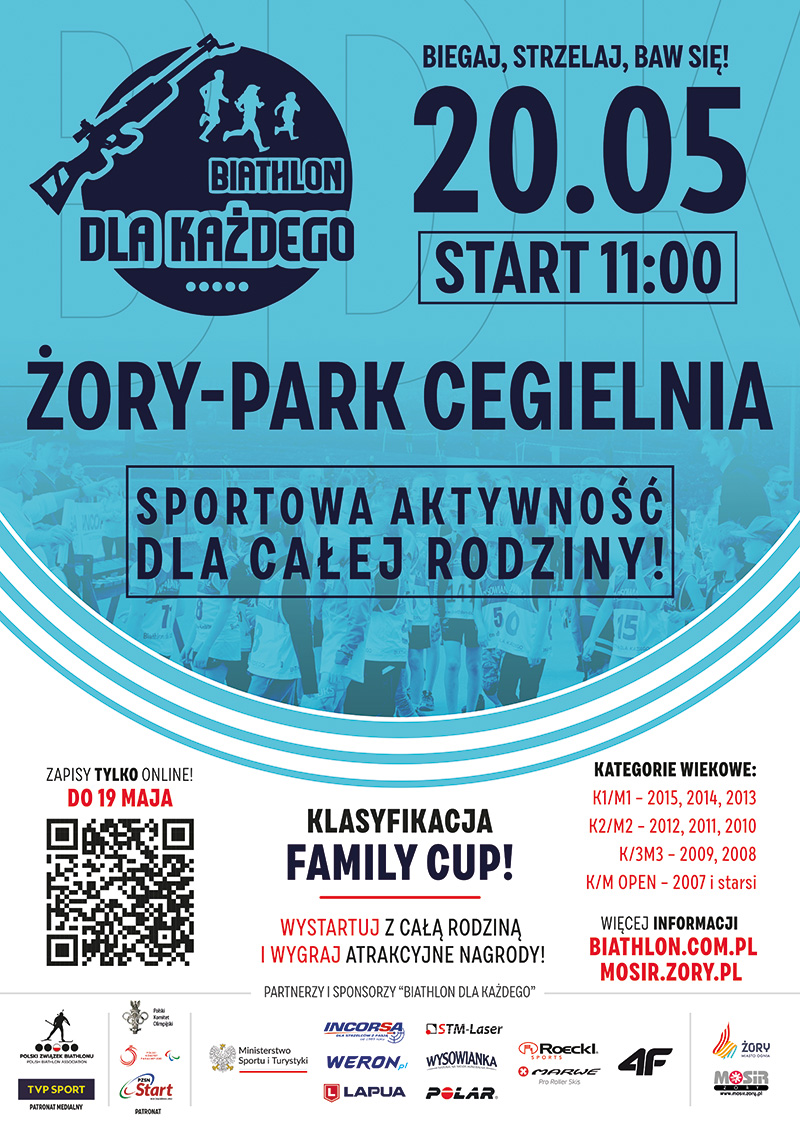 Biathlon dla każdego w Parku Cegielnia