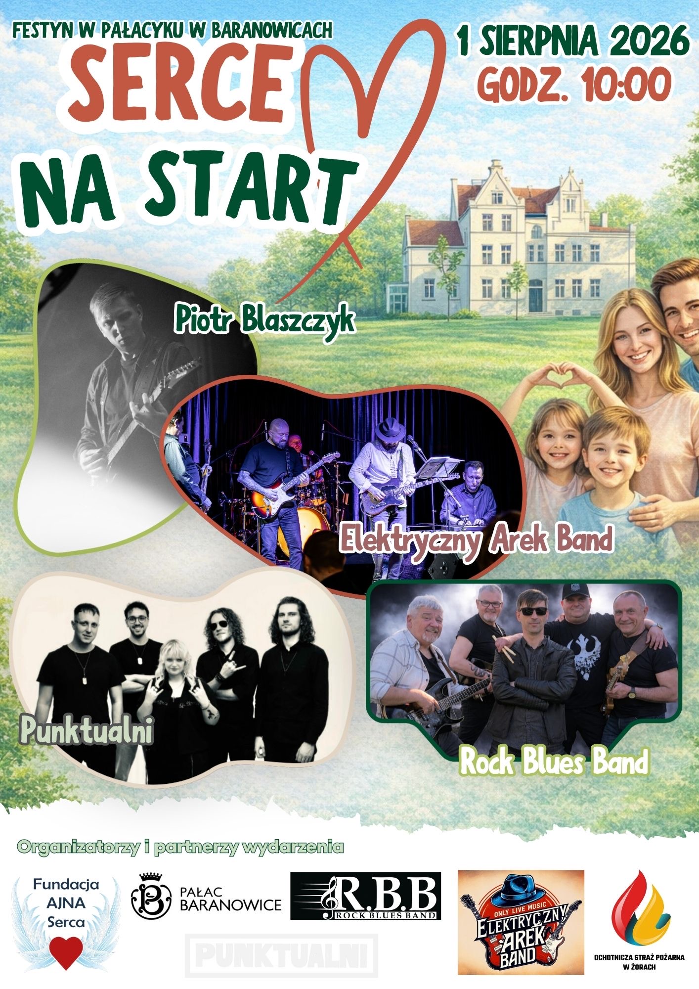 Serca na start - festiwal fundacji AJNA Serca już 1 sierpnia w Pałacu Baranowice