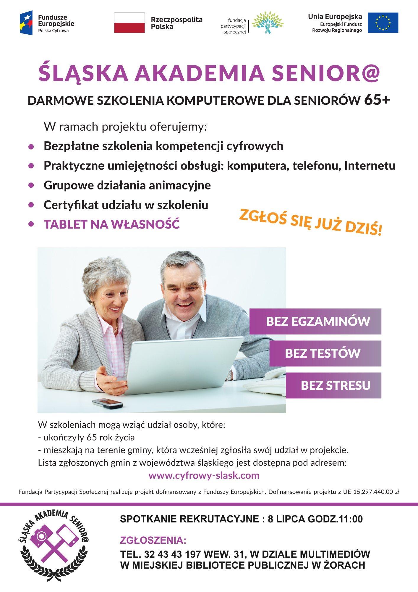 Śląska Akademia Seniora - spotkanie rekrutacyjne