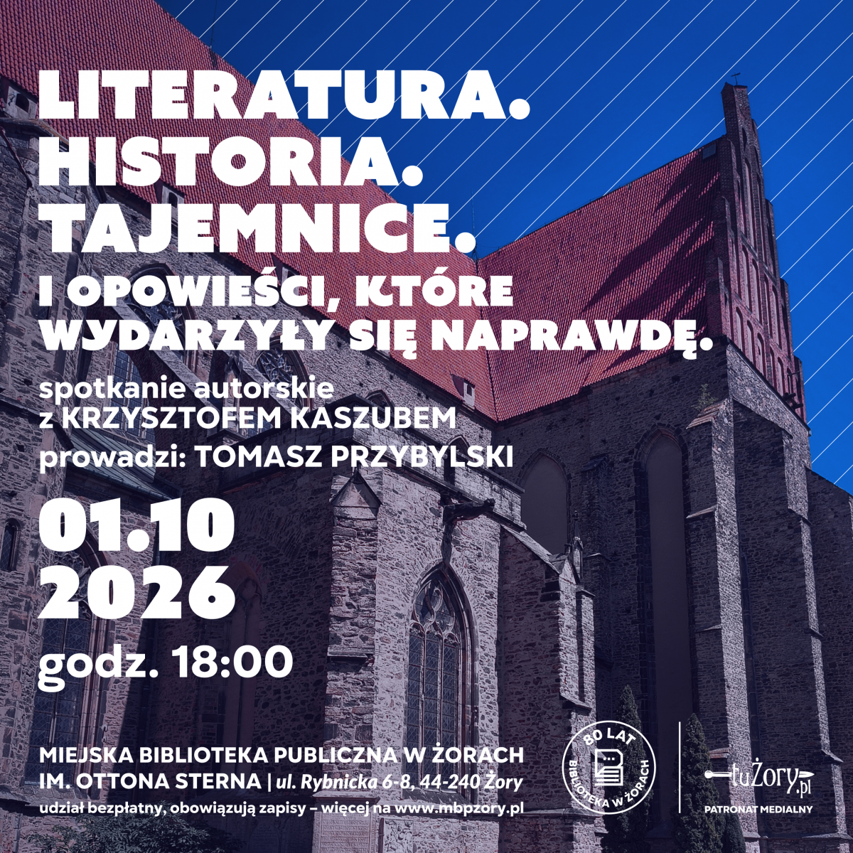 Literatura. Historia. Tajemnice. Spotkanie z Krzysztofem Kaszubem w Miejskiej Bibliotece Publicznej w Żorach