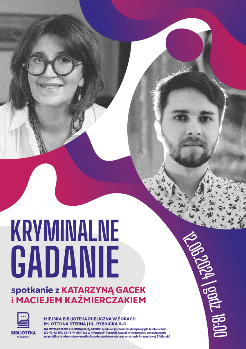 Spotkanie z Katarzyną Gacek oraz Maciejem Kaźmierczakiem w żorskiej bibliotece