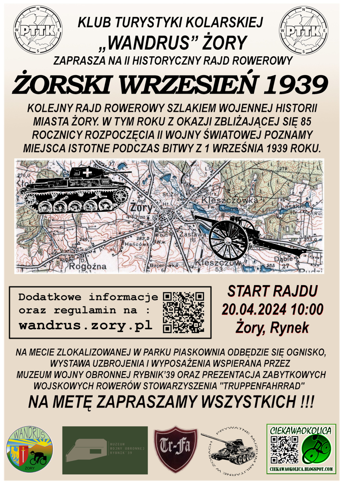 II Historyczny Rajd Rowerowy "Żorski Wrzesień 1939"