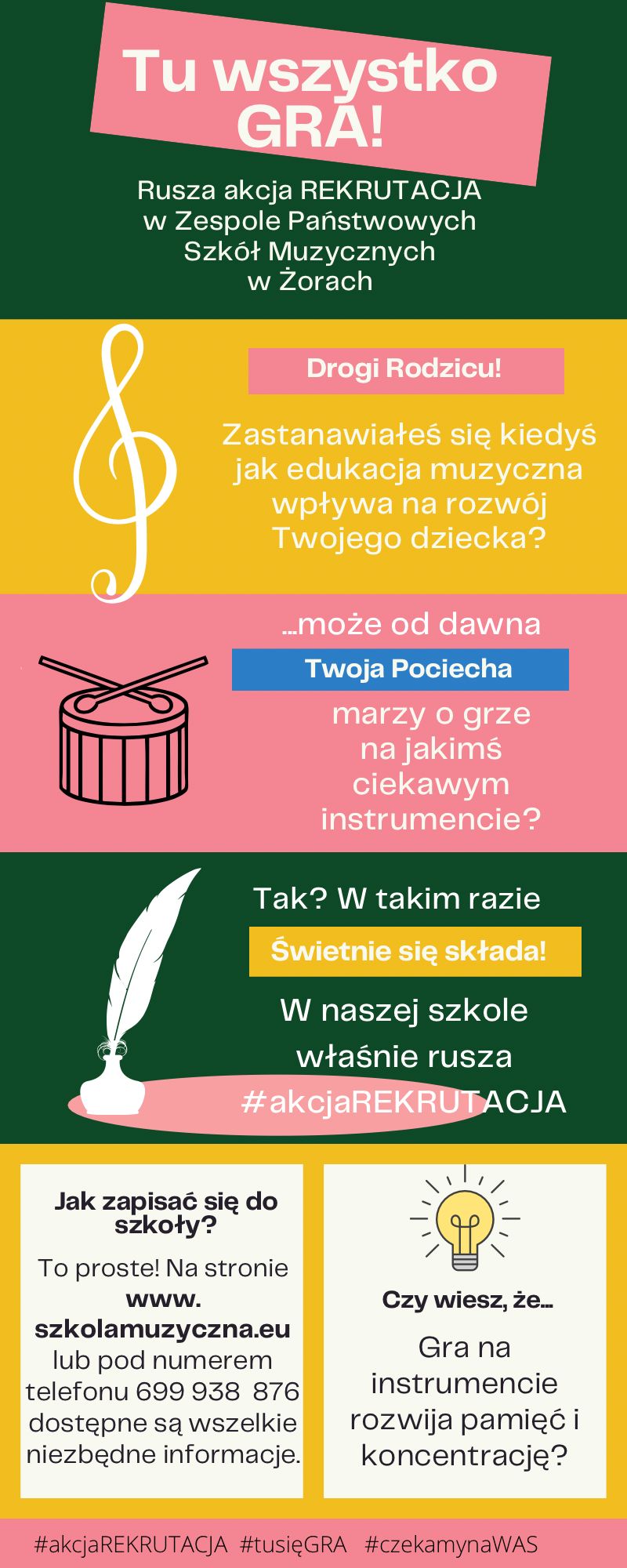 Trwa rekrutacja w Państwowej Szkole Muzycznej w Żorach
