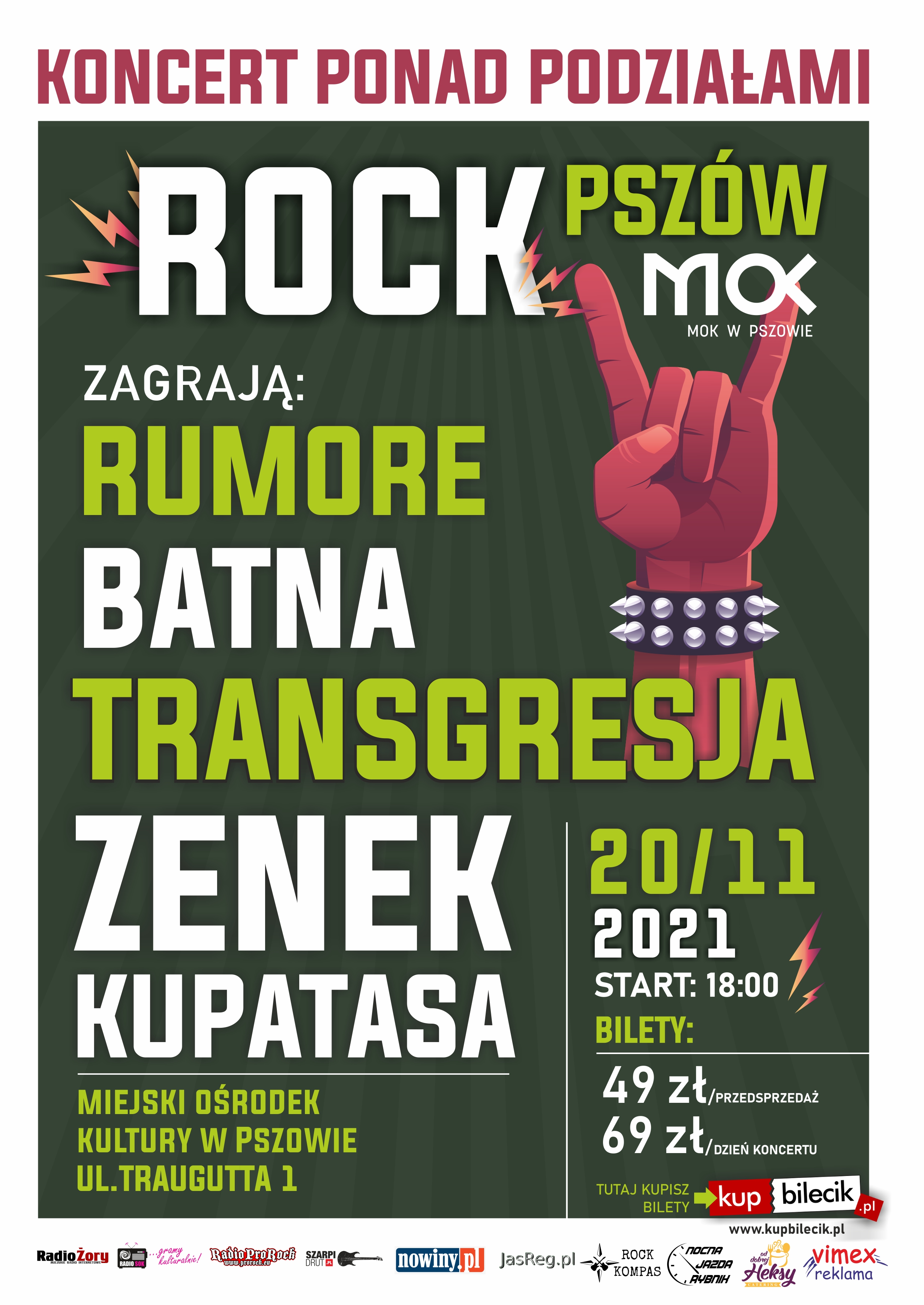 ROCK Pszów - koncert ponad podziałami już 20 listopada