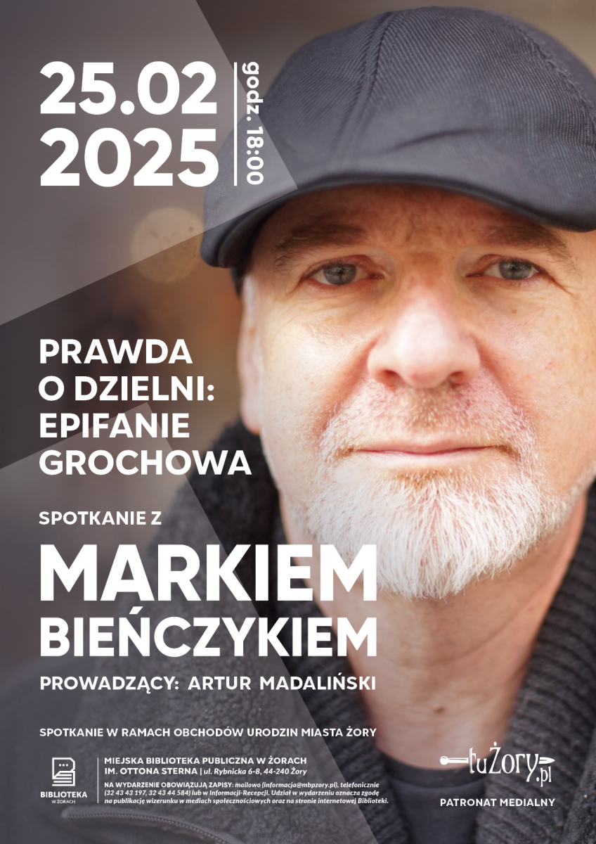 Spotkanie z Markiem Bieńczykiem w żorskiej bibliotece