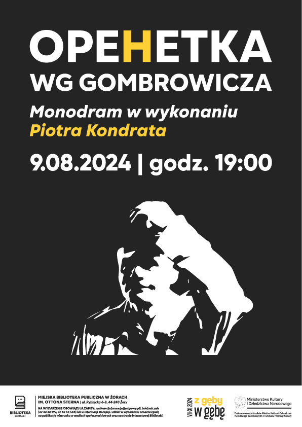 "Opehetka" wg Gombrowicza w wykonaniu Piotra Kondrata
