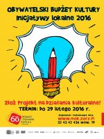 Obywatelski Budżet Kultury 2016 - druga odsłona programu
