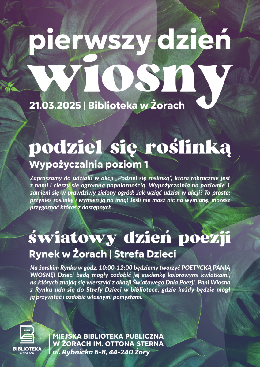 Poetycki pierwszy dzień wiosny w żorskiej bibliotece