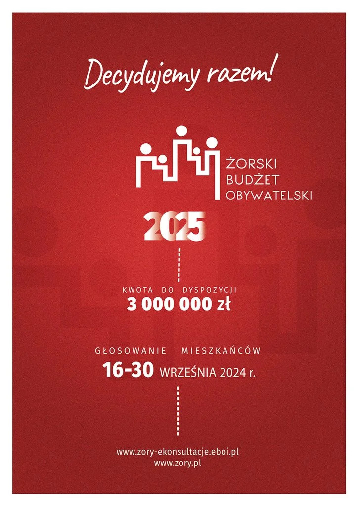 Rusza głosowanie na projekty zgłoszone do Żorskiego Budżetu Obywatelskiego 2025