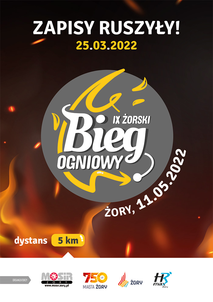 IX Żorski Bieg Ogniowy - trwają zapisy!