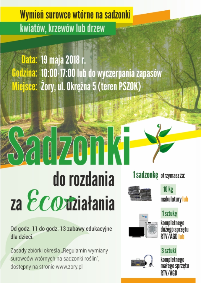 Wymień surowce wtórne na sadzonki