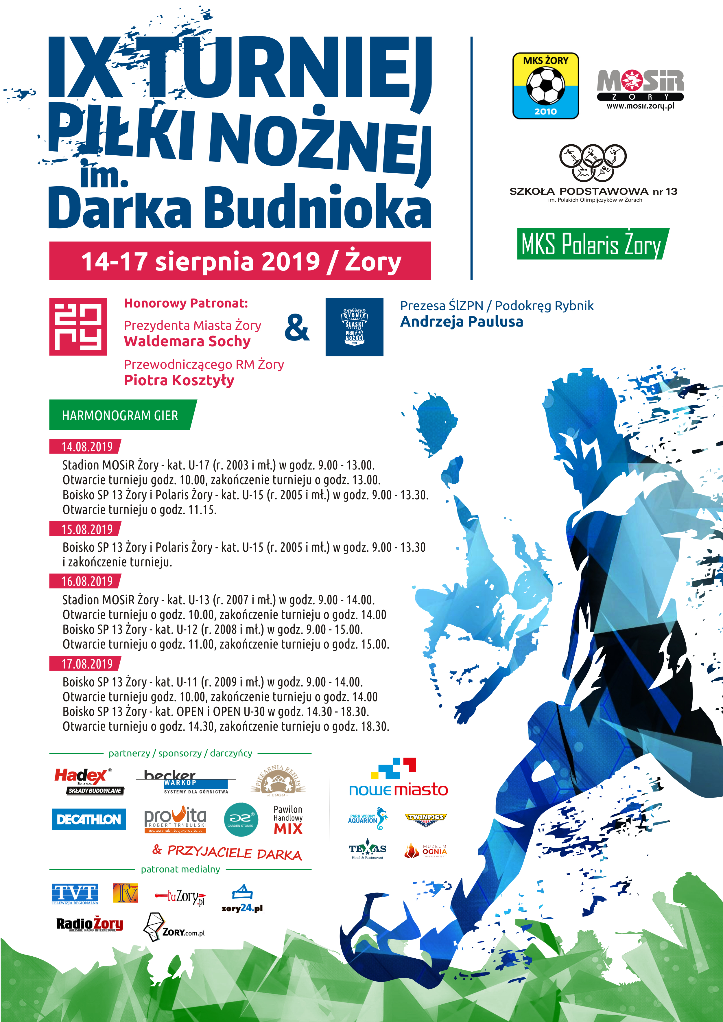 Podsumownie IX Turnieju Piłki Nożnej im. Darka Budnioka - Żory, 14 - 17.08.2019