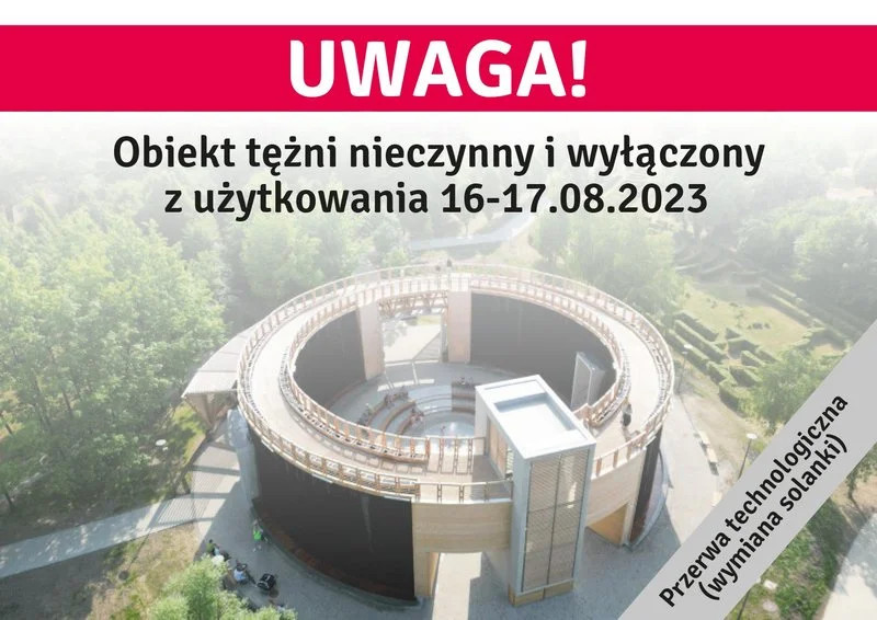 Żorska tężnia solankowa nieczynna. Trwa wymiana solanki